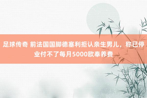 足球传奇 前法国国脚德塞利拒认亲生男儿，称已停业付不了每月5000欧奉养费